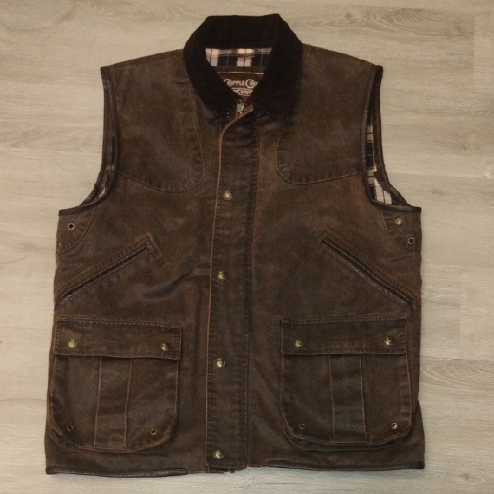 Men's Snap Front Ranch Vest By Cripple Creek Ranchwear Size L